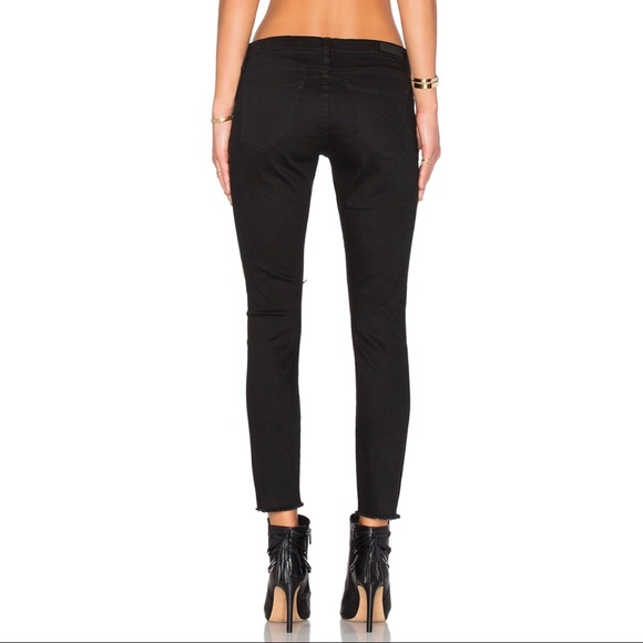 BlankNYC Distressed Black Cropped Skinny Jeans - Picture 3 of 11